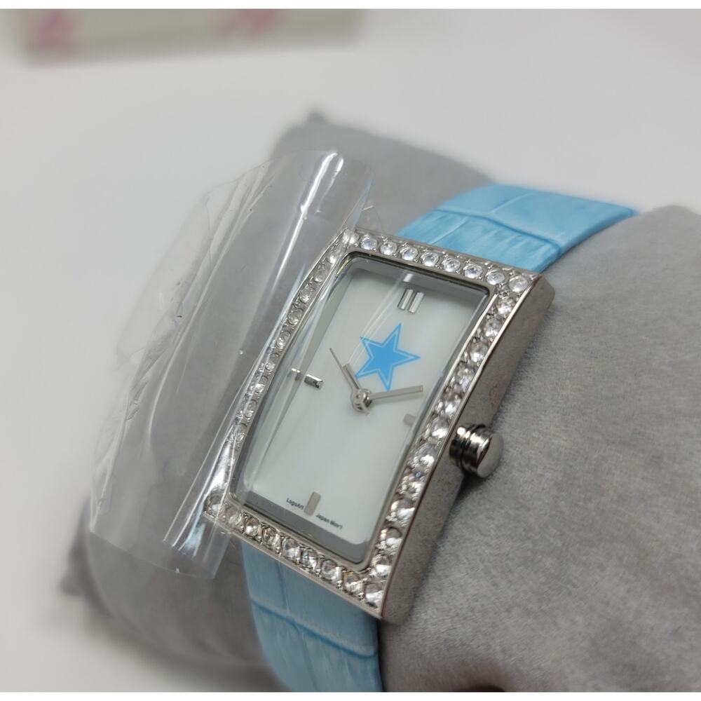 New Deadstock NFL Dallas Cowboys Swarovski Crystal Ladies Leather Watch
